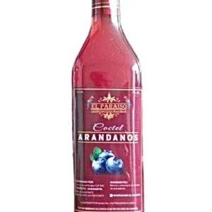 Licor Cóctel de Arándanos El Paraíso, bebida cremosa con antioxidantes y vitamina K.